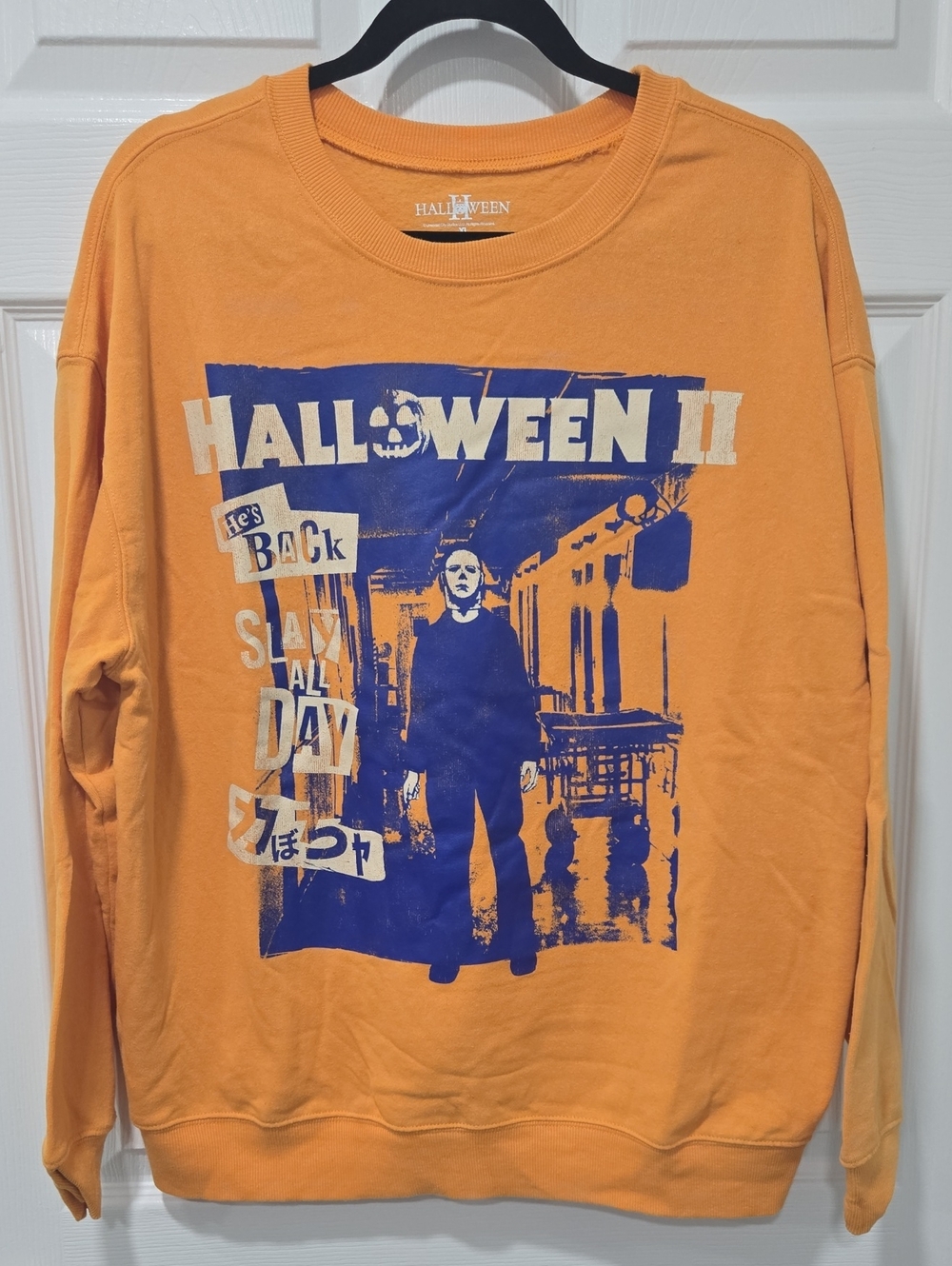Halloween II Graphic Crewneck Sweatshirt - Orange